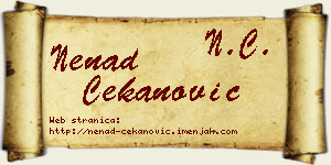 Nenad Čekanović vizit kartica